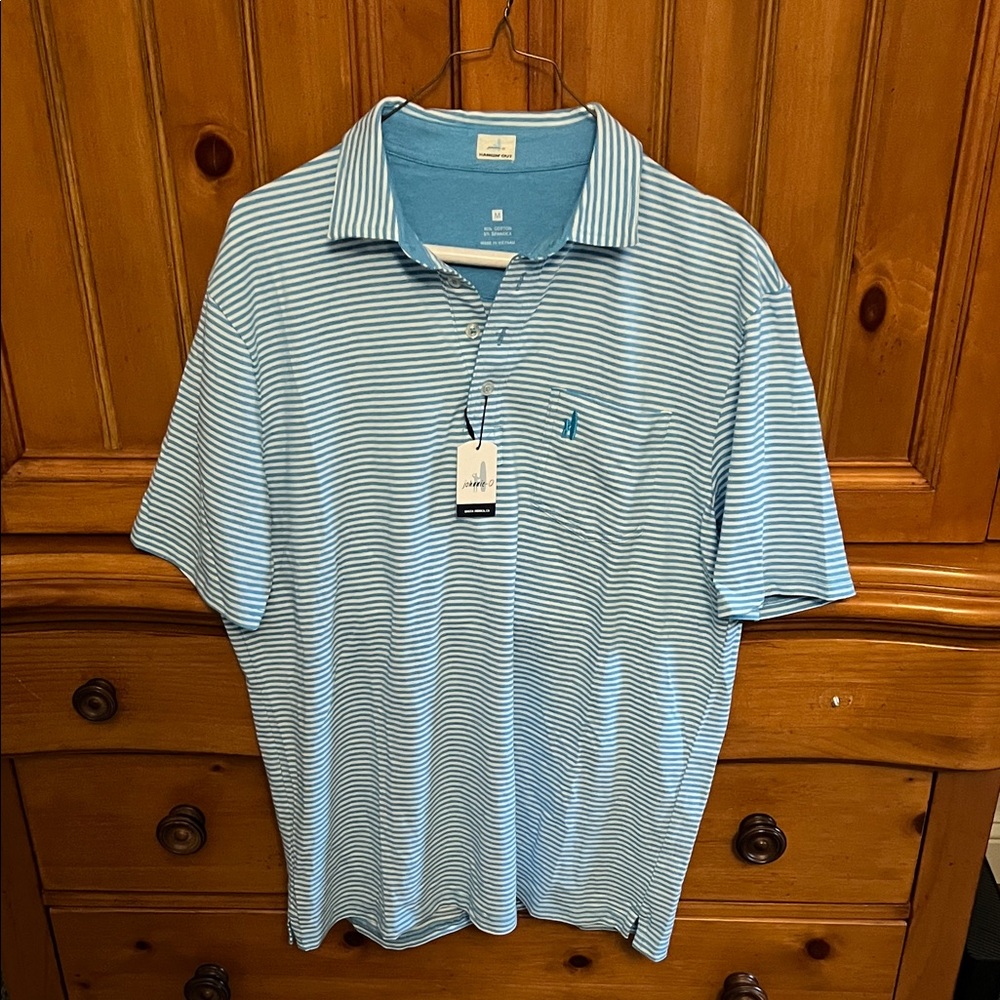 Johnnie-O Men's Blue Striped Shirt